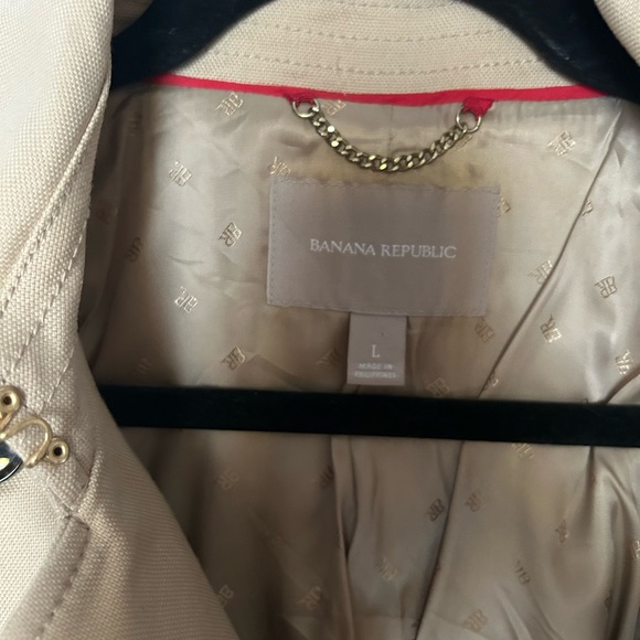 Banana republic BELTED CHEETAH-SLEEVE TRENCH - Picture 6 of 6